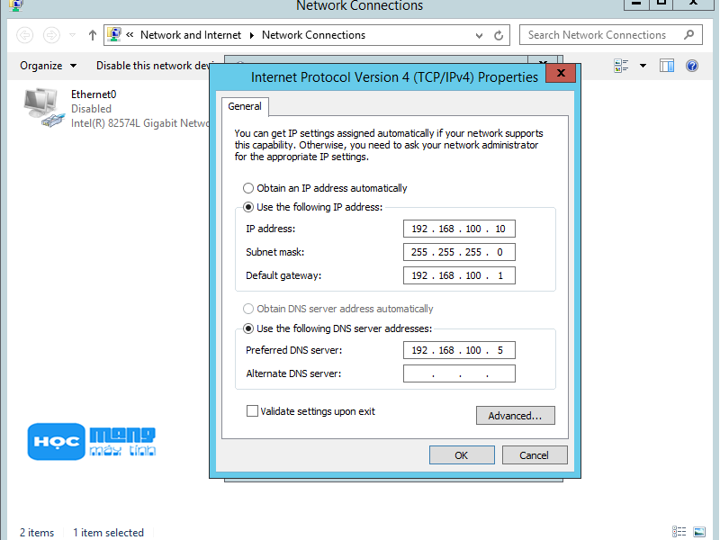 Địa chỉ IP Windows Server 2012 R2 width =