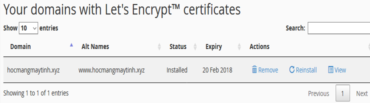 Lets Encrypt Free SSL Certificate