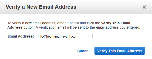 verify am new Email-Address Amazon SES